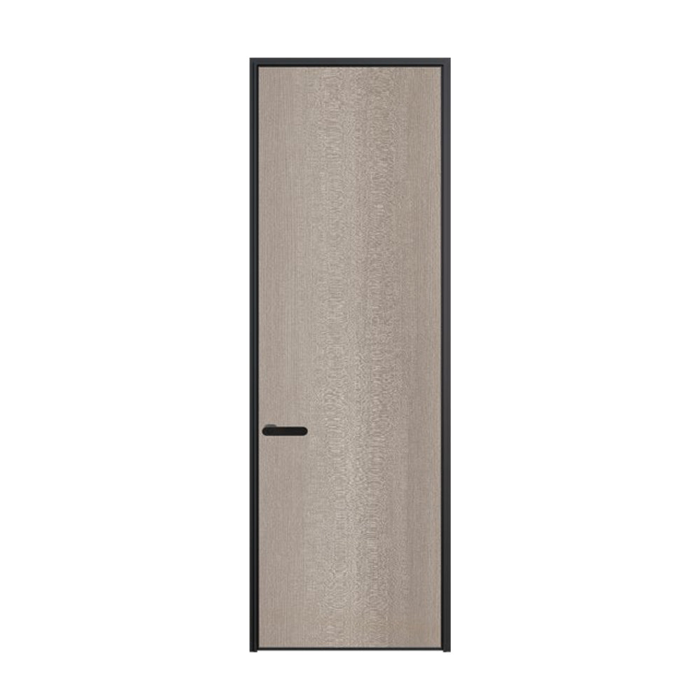 Modern Minimalist Door Flush Wall Aluminum and Wooden Frame EH-2240 法國尼斯木 跌級款 包框(黑/白/灰) 包鎖 外平內開 鋁木結構門 意式極簡門