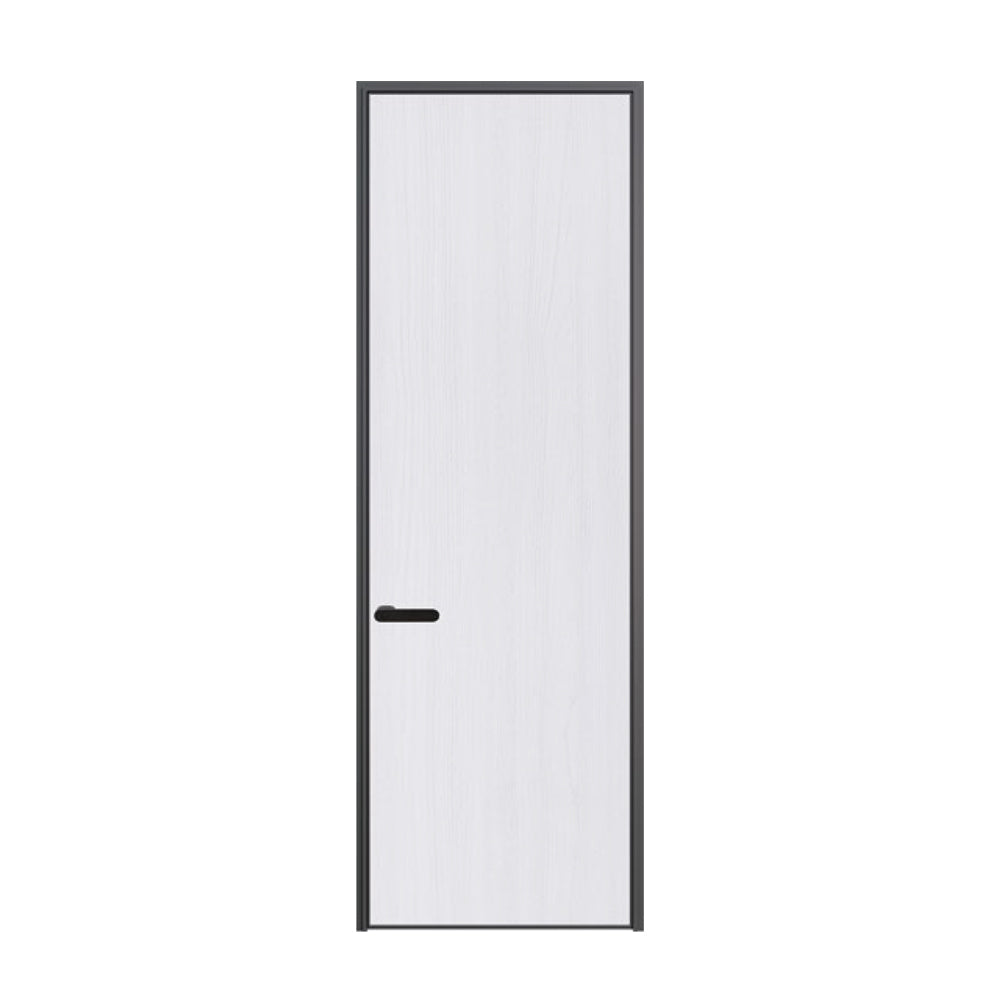 Modern Minimalist Door Flush Wall Aluminum and Wooden Frame EH-2235 拉普蘭榆木 跌級款 包框(黑/白/灰) 包鎖 外平內開 鋁木結構門 意式極簡門