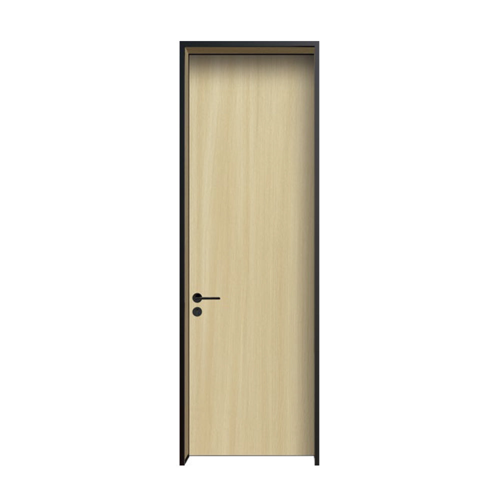 Modern Minimalist Door Flush Wall Aluminum and Wooden Frame EH-2239 木橧檜 25極窄邊框款 包框(黑/白/灰) 包鎖 內平內開或外平內開 鋁木結構門 意式極簡門