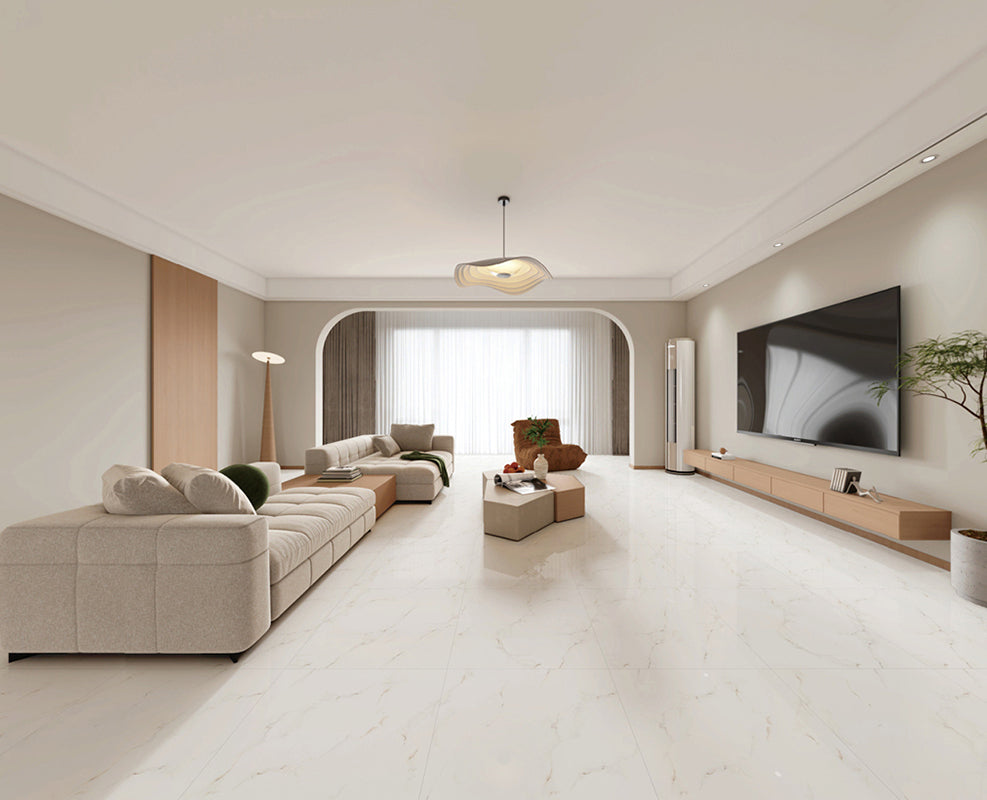 中國佛山磁磚 China Foshan Marble Tiles Glossy 大理石磁磚 連紋磁磚 地磚 牆磚 釉面磚 亮光面 B6048 60×60cm
