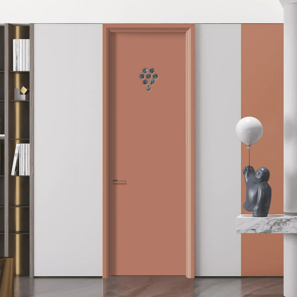 Solid Wood Doors with Painting Interior Doors Morden Style 實木焗漆門 房間門 BK-07 包門鎖 一體鎖 包門框 多色可選 貝殼系列 現代風格 莫蘭迪色系