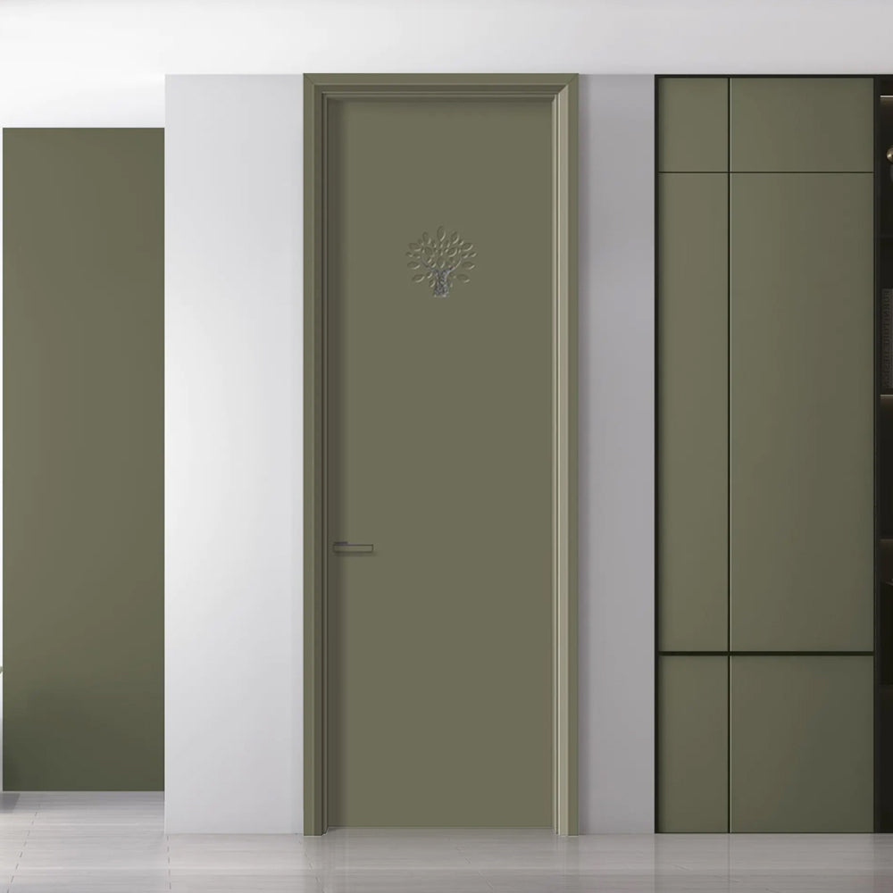 Solid Wood Doors with Painting Interior Doors Morden Style 實木焗漆門 房間門 BK-11 包門鎖 一體鎖 包門框 多色可選 貝殼系列 現代風格 莫蘭迪色系