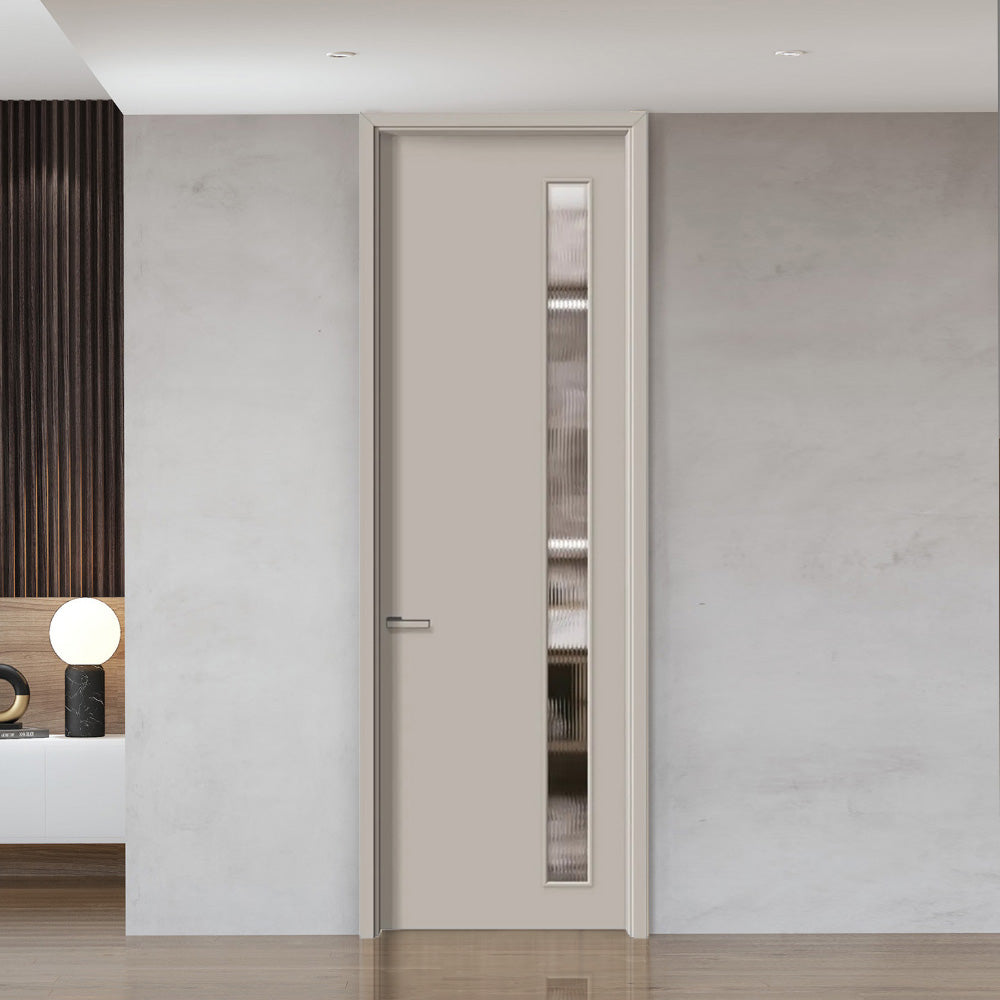 Solid Wood Doors with Painting Interior Doors Morden Style 實木焗漆門 房間門 BL-02 包門鎖 一體鎖 包門框 玻璃門 多色可選 現代風格 莫蘭迪色系