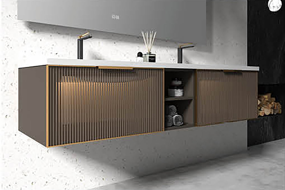 Custom Bathroom Cabinets CX6003 訂造浴室櫃 Custom Mirror Cabinets 訂造鏡櫃 烤漆櫃體 可選洗手盆規格 現代風格 智能鏡櫃