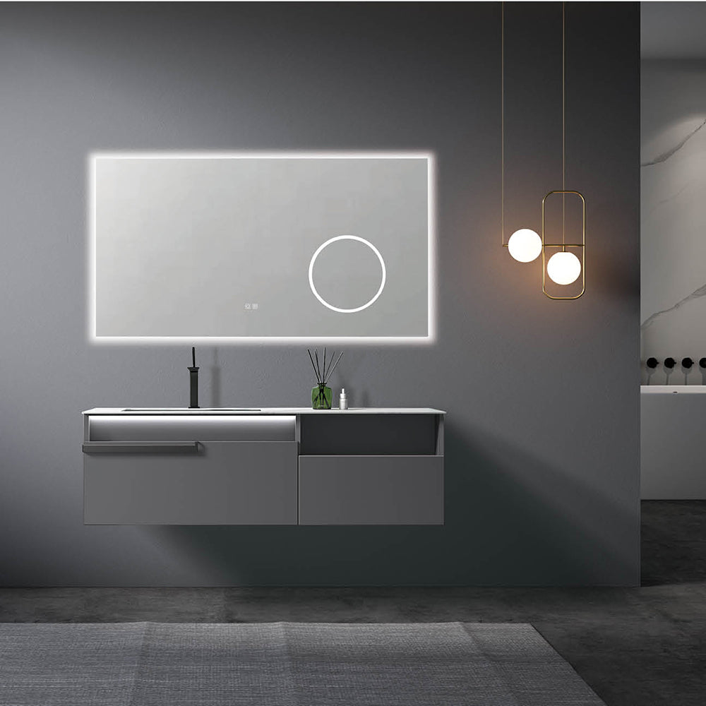 Custom Bathroom Cabinets CX6010 訂造浴室櫃 Custom Mirror Cabinets 訂造鏡櫃 烤漆櫃體 可選洗手盆規格 現代風格 智能鏡櫃