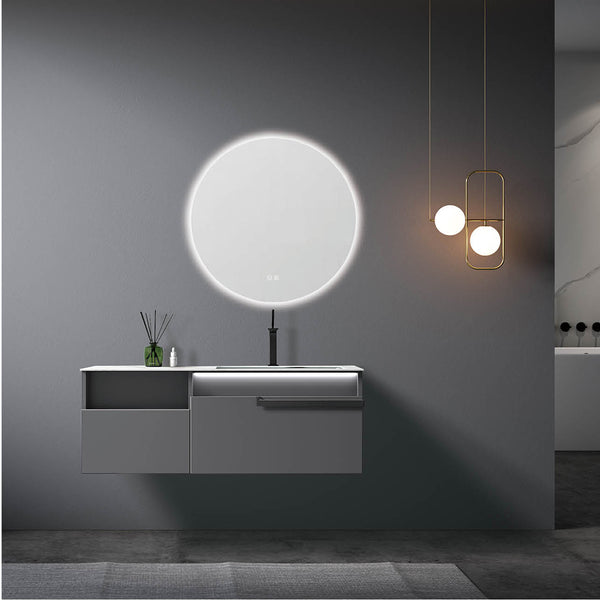 Custom Bathroom Cabinets CX6011 訂造浴室櫃 Custom Mirror Cabinets 訂造鏡櫃 烤漆櫃體 可選洗手盆規格 現代風格 智能鏡櫃