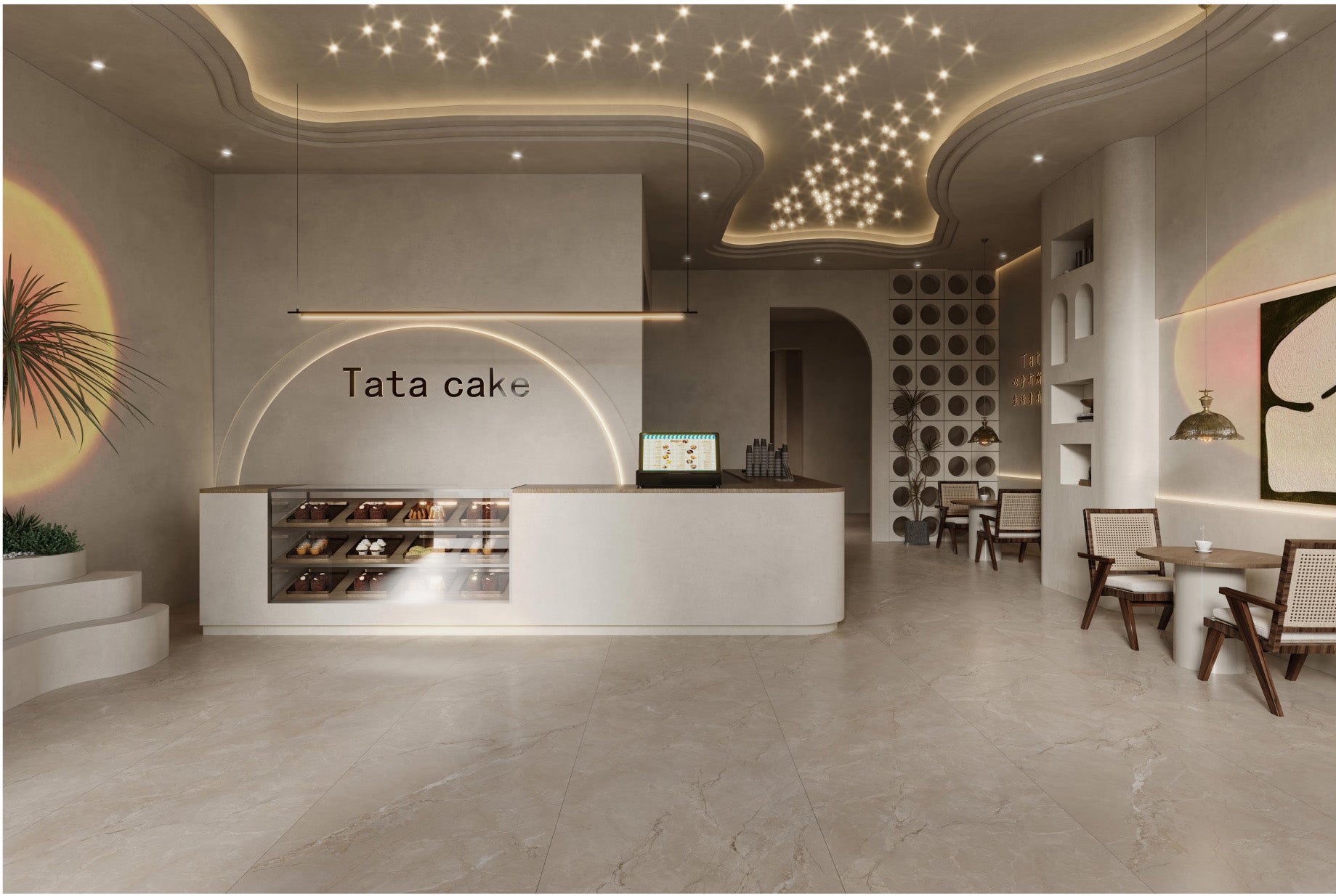 意大利設計磁磚 Italian Design Tiles 天韻石 CX715T54 75×150cm 地磚 牆磚 柔光磚 Dry grain and throw 半拋幹粒工藝 Dumb and soft face 啞柔面