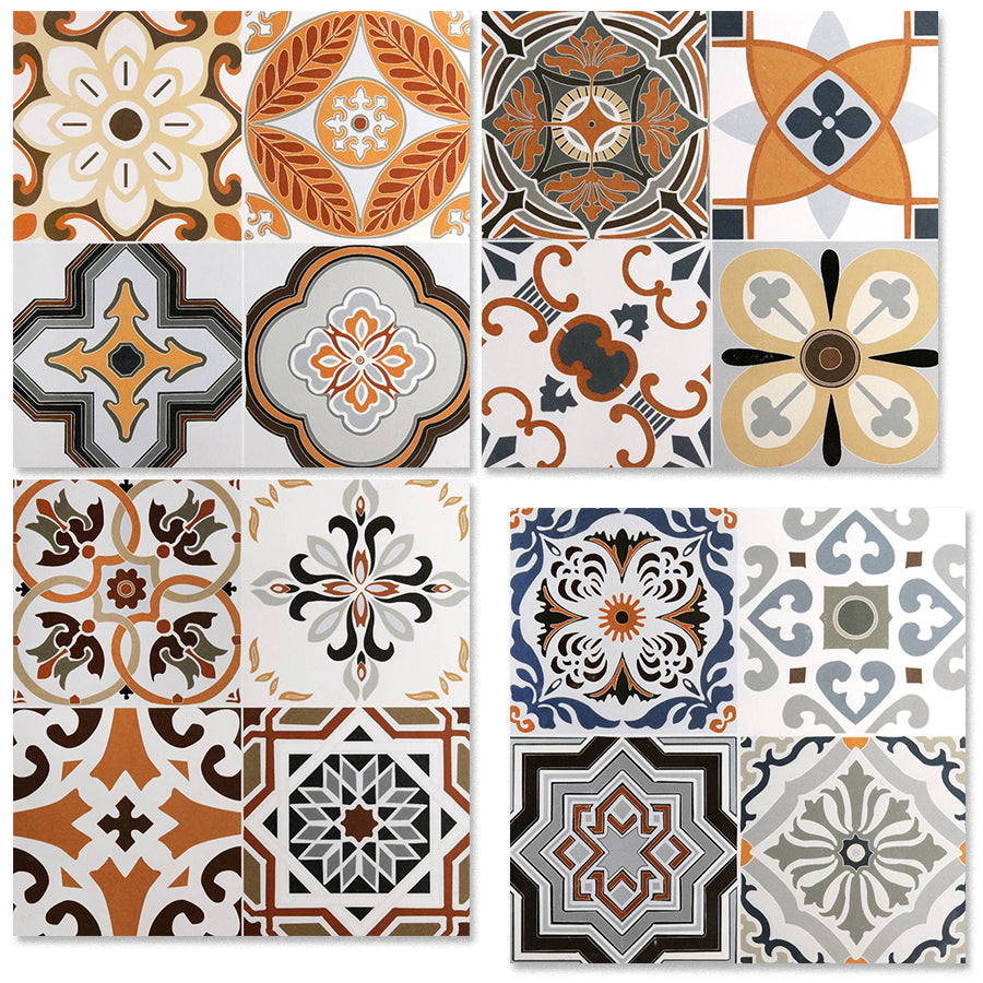 中國佛山瓷磚 China Foshan Tiles Encaustic Tiles 啞光地磚 牆磚F066花磚 裝飾磚 混裝發貨 隨機圖案 30×30cm