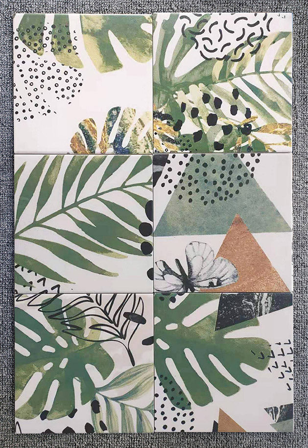 中國佛山瓷磚 China Foshan Tiles Encaustic Tiles 啞光地磚 牆磚 F2112 花磚 裝飾磚 混裝發貨 隨機圖案 20×20cm