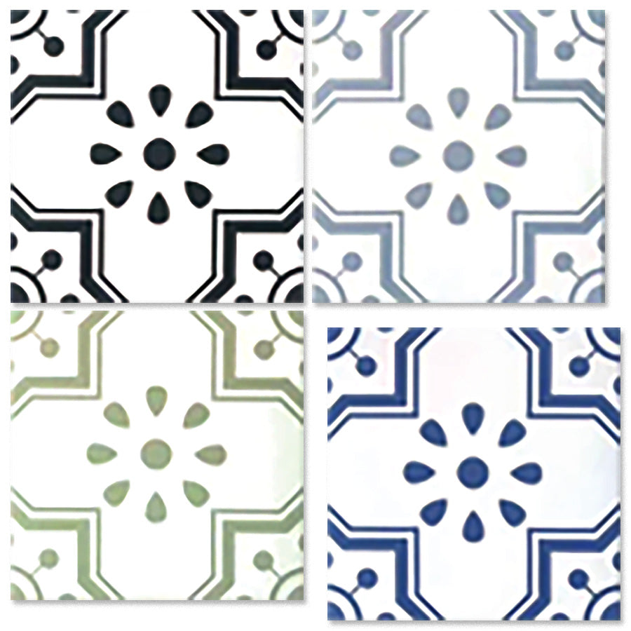 中國佛山瓷磚 China Foshan Tiles Encaustic Tiles 啞光地磚 牆磚 F2113 花磚 裝飾磚 混裝發貨 隨機圖案 20×20cm