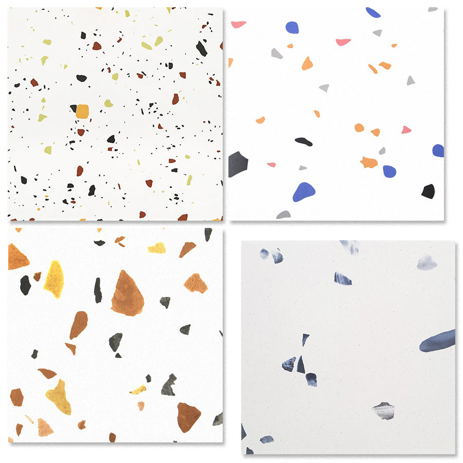 中國佛山瓷磚 China Foshan Tiles Encaustic Tiles 啞光地磚 牆磚F30406 F30407 F30408 F30409花磚 裝飾磚 混裝發貨 隨機圖案 30×30cm