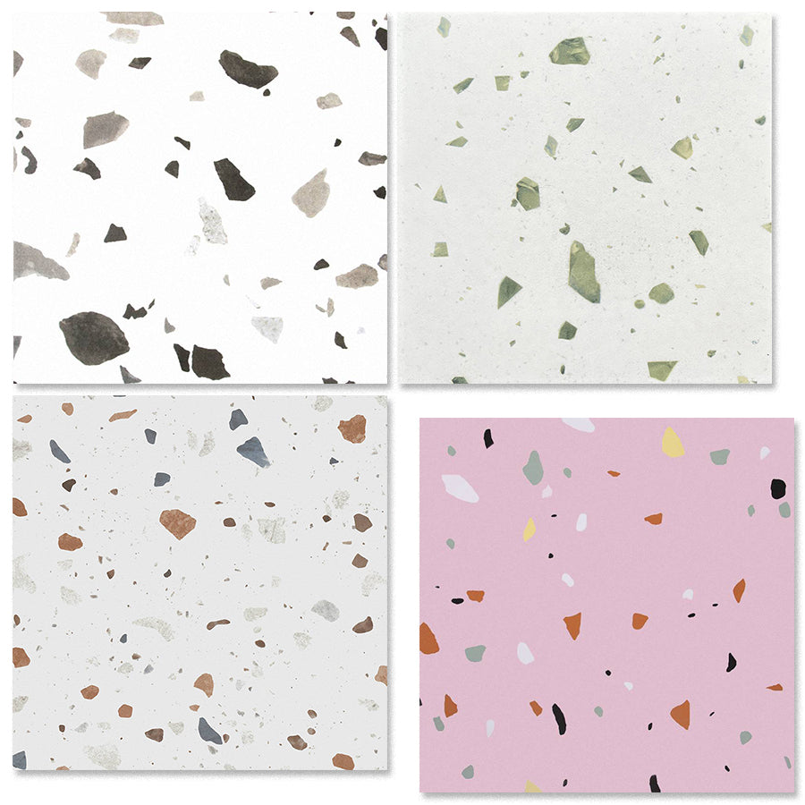中國佛山瓷磚 China Foshan Tiles Encaustic Tiles 啞光地磚 牆磚F30410 F30411 F30412 F30413花磚 裝飾磚 混裝發貨 隨機圖案 30×30cm