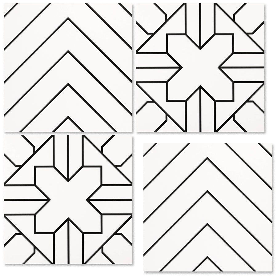 中國佛山瓷磚 China Foshan Tiles Encaustic Tiles 啞光地磚 牆磚 F4002 F4004 花磚 裝飾磚 混裝發貨 隨機圖案 40×40cm