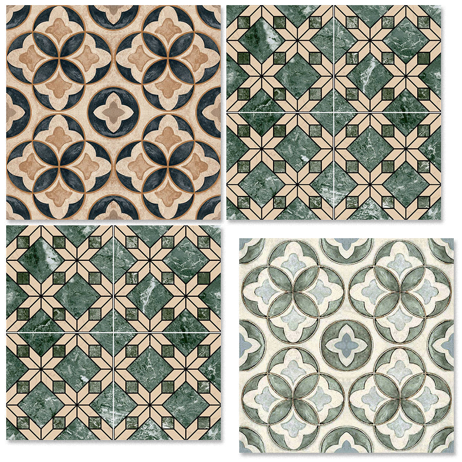 中國佛山瓷磚 China Foshan Tiles Encaustic Tiles 啞光地磚 牆磚 F4043 F4082 F4083 花磚 裝飾磚 混裝發貨 隨機圖案 40×40cm