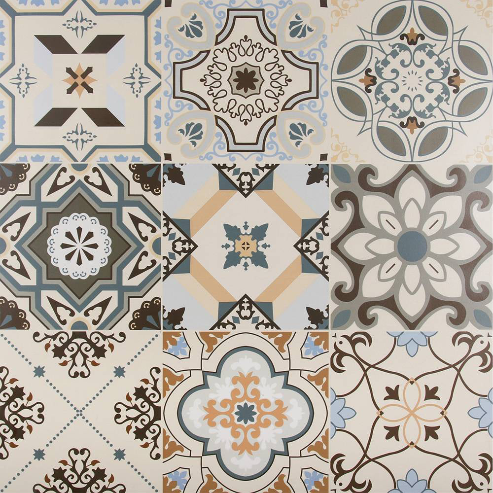中國佛山瓷磚 China Foshan Tiles Encaustic Tiles 啞光地磚 牆磚 F6001 花磚 裝飾磚 60×60cm