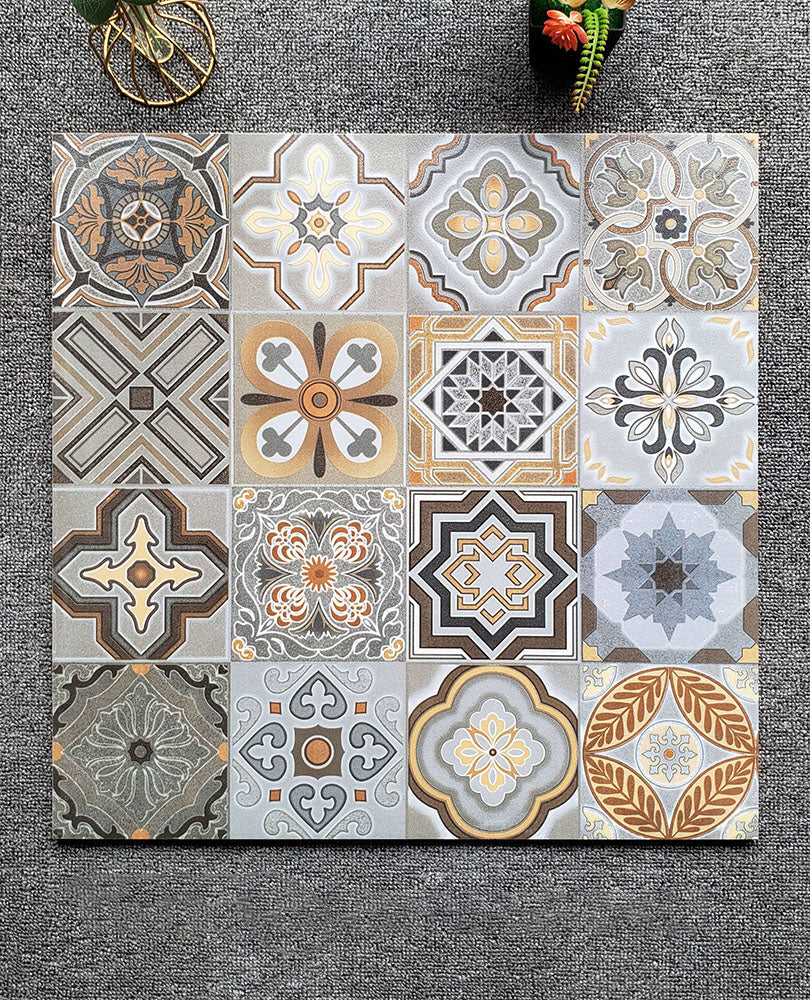 中國佛山瓷磚 China Foshan Tiles Encaustic Tiles 啞光地磚 牆磚 F6003 花磚 裝飾磚 60×60cm