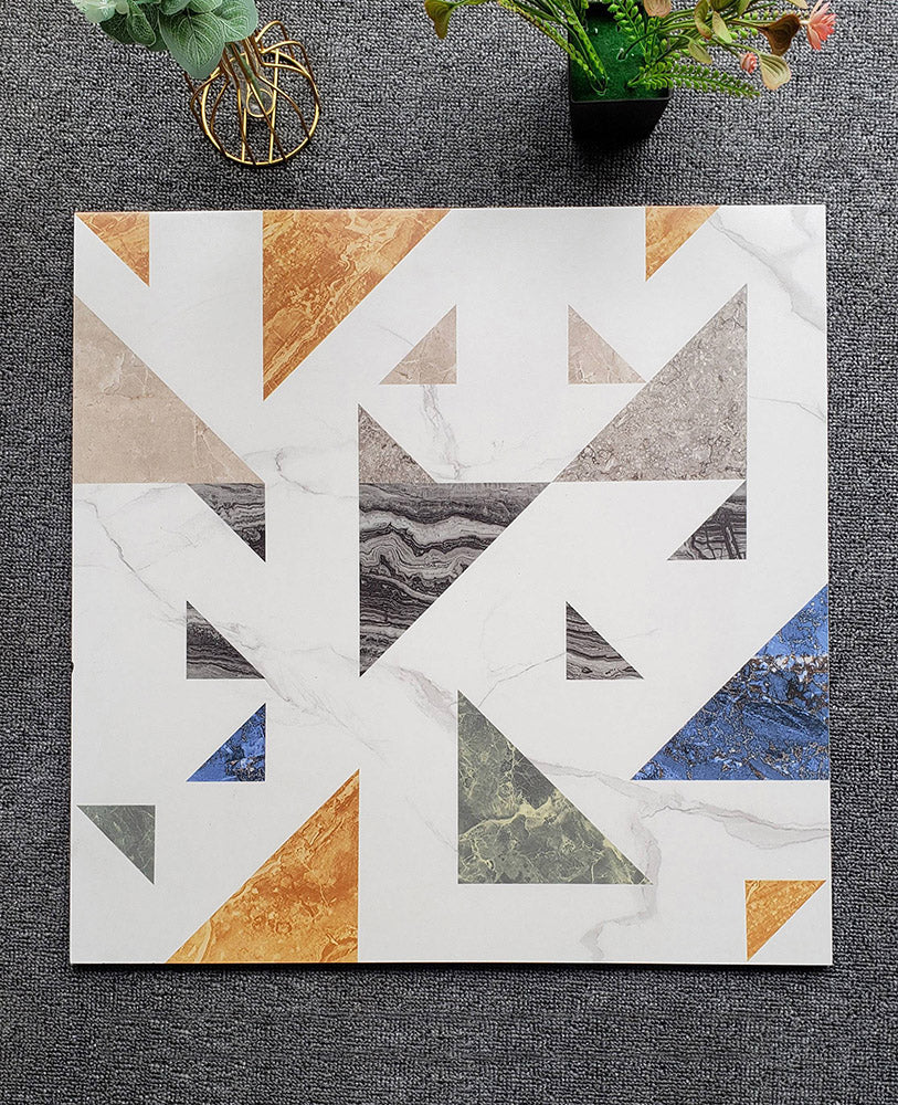 中國佛山瓷磚 China Foshan Tiles Encaustic Tiles 啞光地磚 牆磚 F6053 花磚 裝飾磚 60×60cm