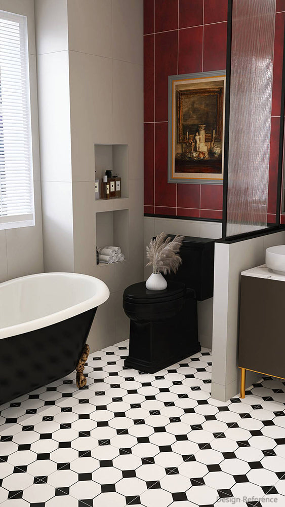 中國佛山瓷磚 China Foshan Tiles Encaustic Tiles 啞光地磚 牆磚 FC48801 花磚 裝飾磚 40×80cm