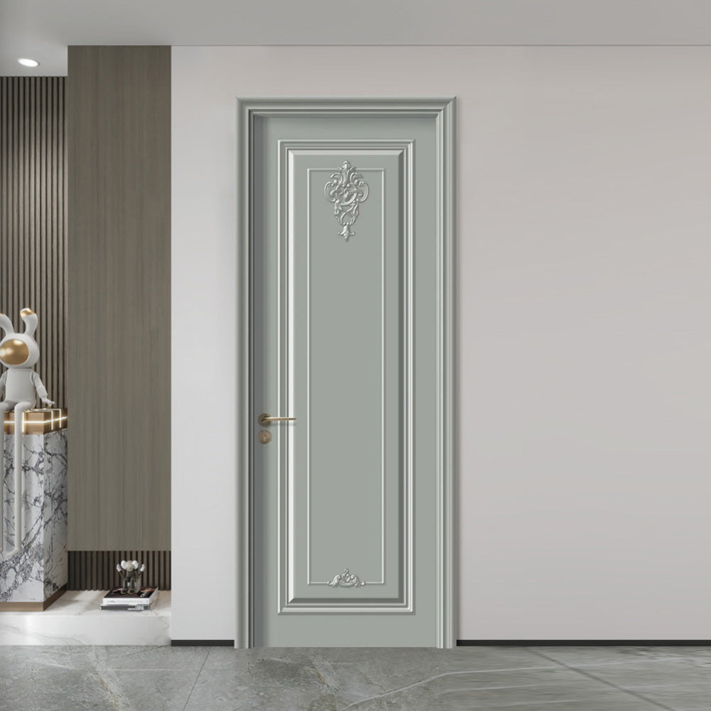 Solid Wood Doors with Painting Interior Doors Morden Style 實木焗漆門 房間門 FS-4511 法式扣線造型 包門鎖 一體鎖 包門框 多色可選 法式風格 莫蘭迪色系