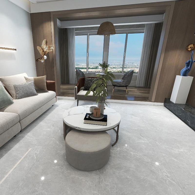 中國佛山瓷磚 China Foshan Marble Tiles Glossy 大理石瓷磚 連紋瓷磚 地磚 墻磚 釉面磚 亮光面 極地灰GT8850 80×80cm