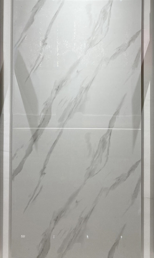 中國佛山瓷磚 China Foshan Marble Tiles Glossy 大理石瓷磚 連紋瓷磚 地磚 墻磚 釉面磚 亮光面 阿斯頓白GT8860 80×80cm