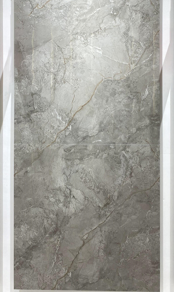 中國佛山瓷磚 China Foshan Marble Tiles Glossy 大理石瓷磚 連紋瓷磚 地磚 墻磚 釉面磚 亮光面 邁凱倫灰GT8862X 80×80cm