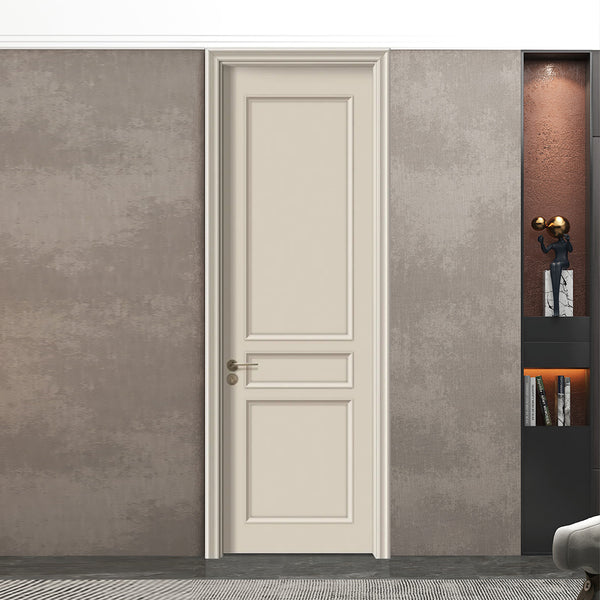 Solid Wood Doors with Painting Interior Doors Morden Style 實木焗漆門 房間門 KX-A03 包門鎖 一體鎖 包門框 多色可選 扣線工藝 現代風格 莫蘭迪色系