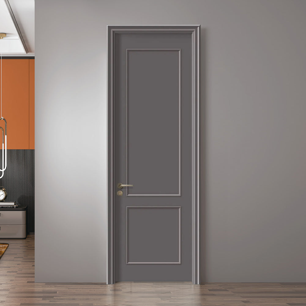 Solid Wood Doors with Painting Interior Doors Morden Style 實木焗漆門 房間門 KX-B02 包門鎖 一體鎖 包門框 多色可選 扣線工藝 現代風格 莫蘭迪色系