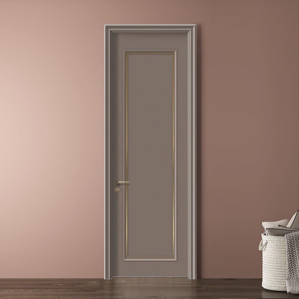 Solid Wood Doors with Painting Interior Doors Morden Style 實木油漆門 房間門 KX-D01包門鎖 一體鎖 包門框 多色可選 扣線工藝 現代風格 莫蘭迪色系
