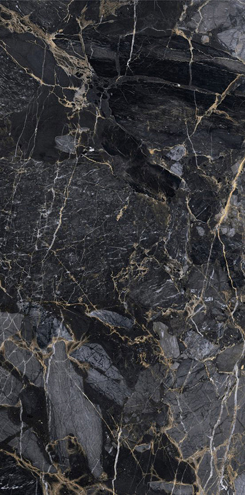 意大利設計瓷磚 Italian Design Tiles 奢石系列 LJ62G218 羅曼黑 60x120cm Luxury Marble tiles 亮光磚 Gloss Tiles 地磚 墻磚 Porcelain Tiles