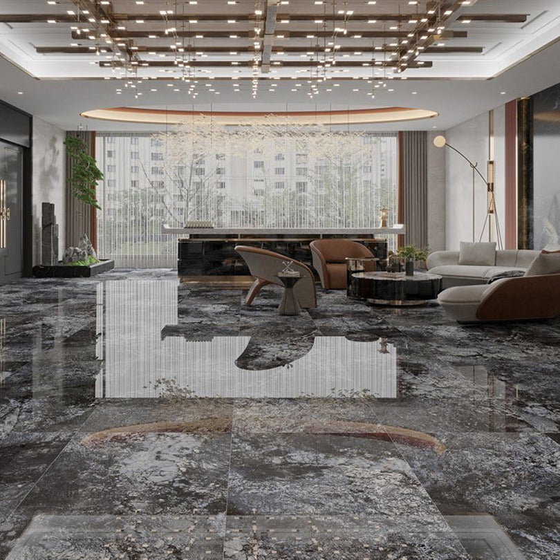意大利設計瓷磚 Italian Design Tiles 奢石系列 LJ62G252 七星真石 60x120cm Luxury Marble tiles 亮光磚 Gloss Tiles 地磚 墻磚 Porcelain Tiles