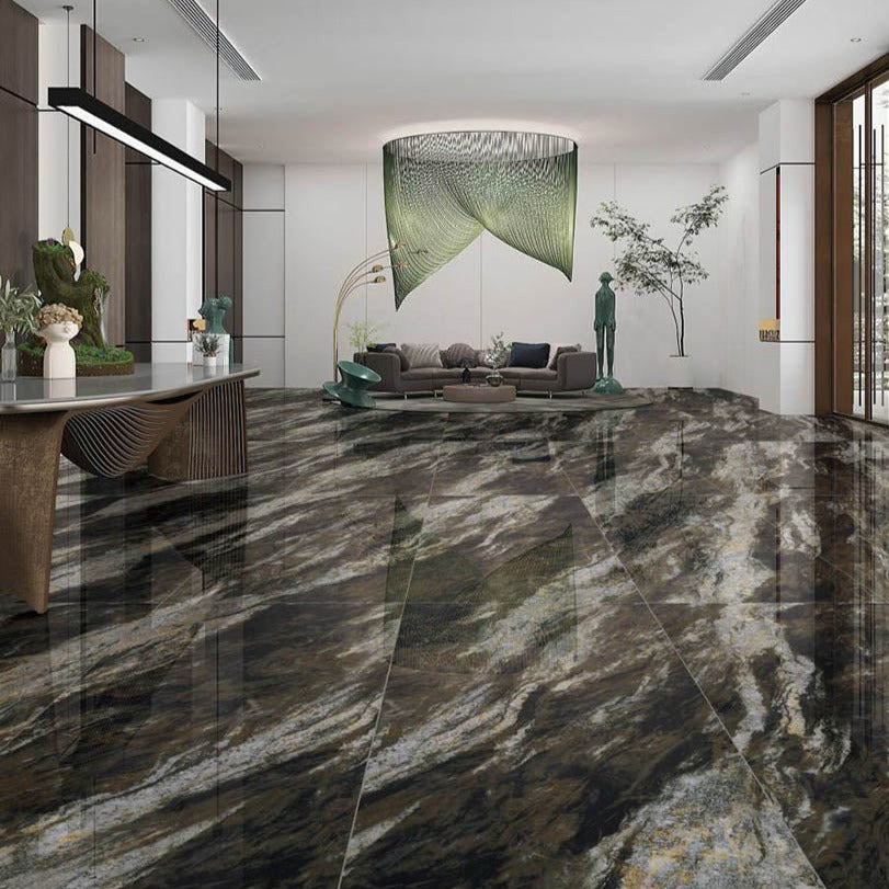 意大利設計瓷磚 Italian Design Tiles 奢石系列 LJ75G202 唐古拉谷 75x150cm Luxury Marble tiles 亮光磚 Gloss Tiles 地磚 墻磚 Porcelain Tiles