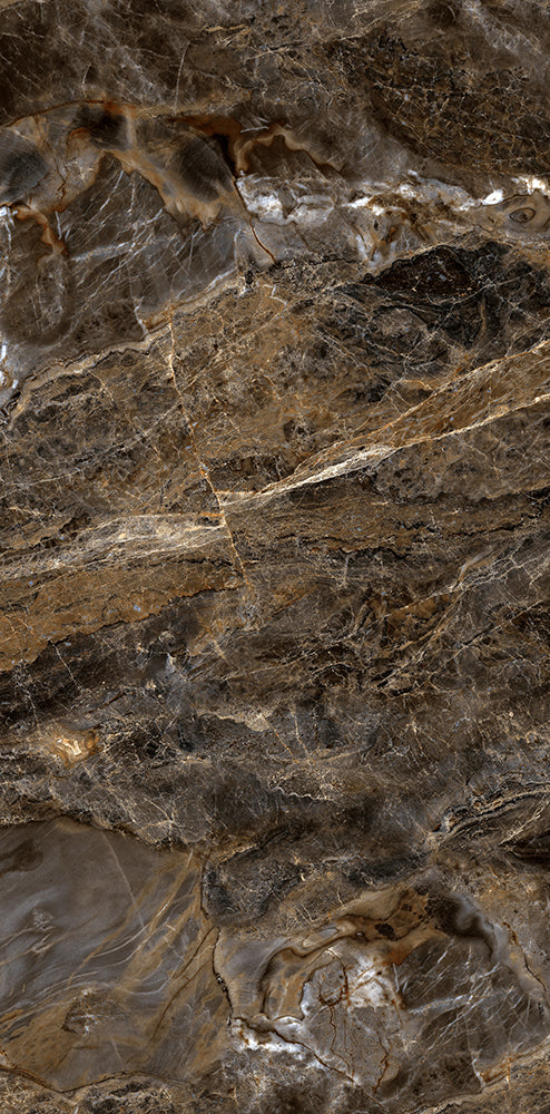 意大利設計瓷磚 Italian Design Tiles 奢石系列 LJ75G210 LJ98G210 亞拉崗深棕 75x150cm 90x180cm Luxury Marble tiles 亮光磚 Gloss Tiles 地磚 墻磚 Porcelain Tiles