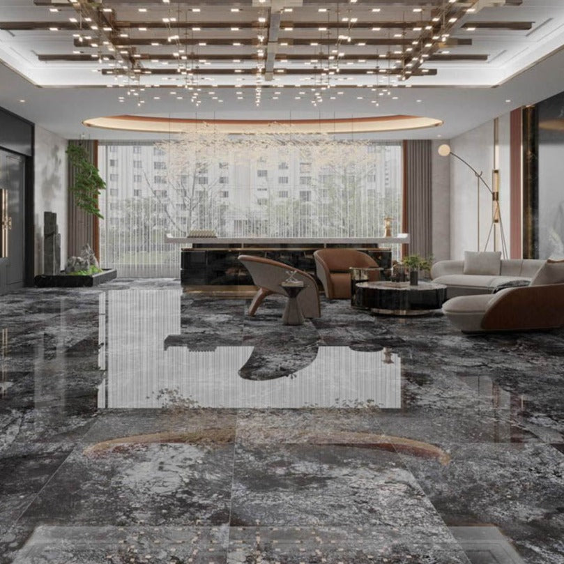 意大利設計瓷磚 Italian Design Tiles 奢石系列 LJ75G252 七星真石 75x150cm Luxury Marble tiles 亮光磚 Gloss Tiles 地磚 墻磚 Porcelain Tiles
