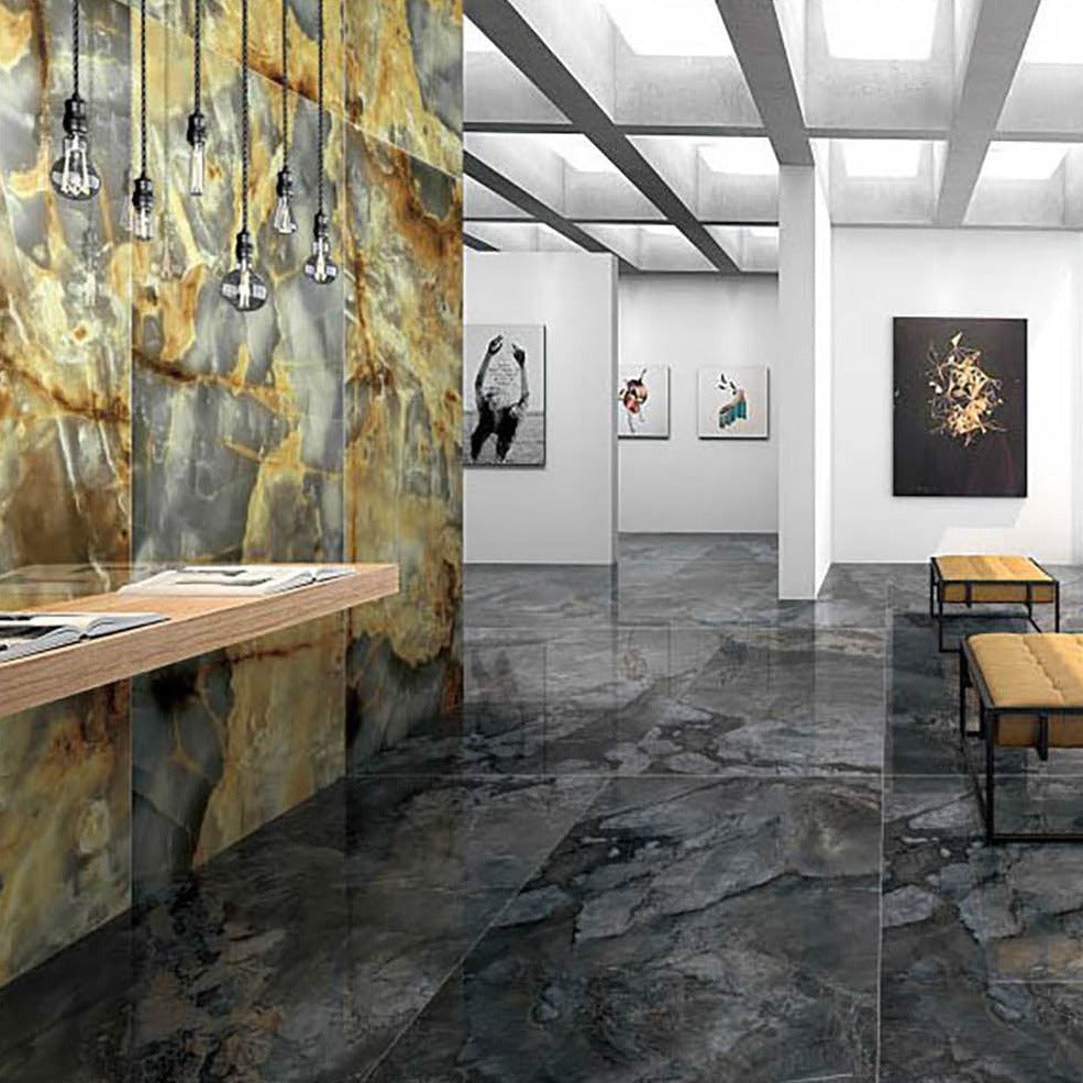 意大利設計瓷磚 Italian Design Tiles 奢石系列 LJ75G233 LJ98G233 臥龍玉 75x150cm 90x180cm Luxury Marble tiles 亮光磚 Gloss Tiles 地磚 墻磚 Porcelain Tiles