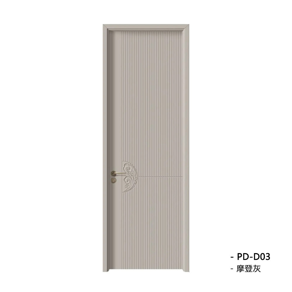 Solid Wood Doors with Painting Interior Doors Morden Style 實木焗漆門 房間門 PD-D03 包門鎖 一體鎖 包門框 多色可選 平雕工藝 現代風格 莫蘭迪色系