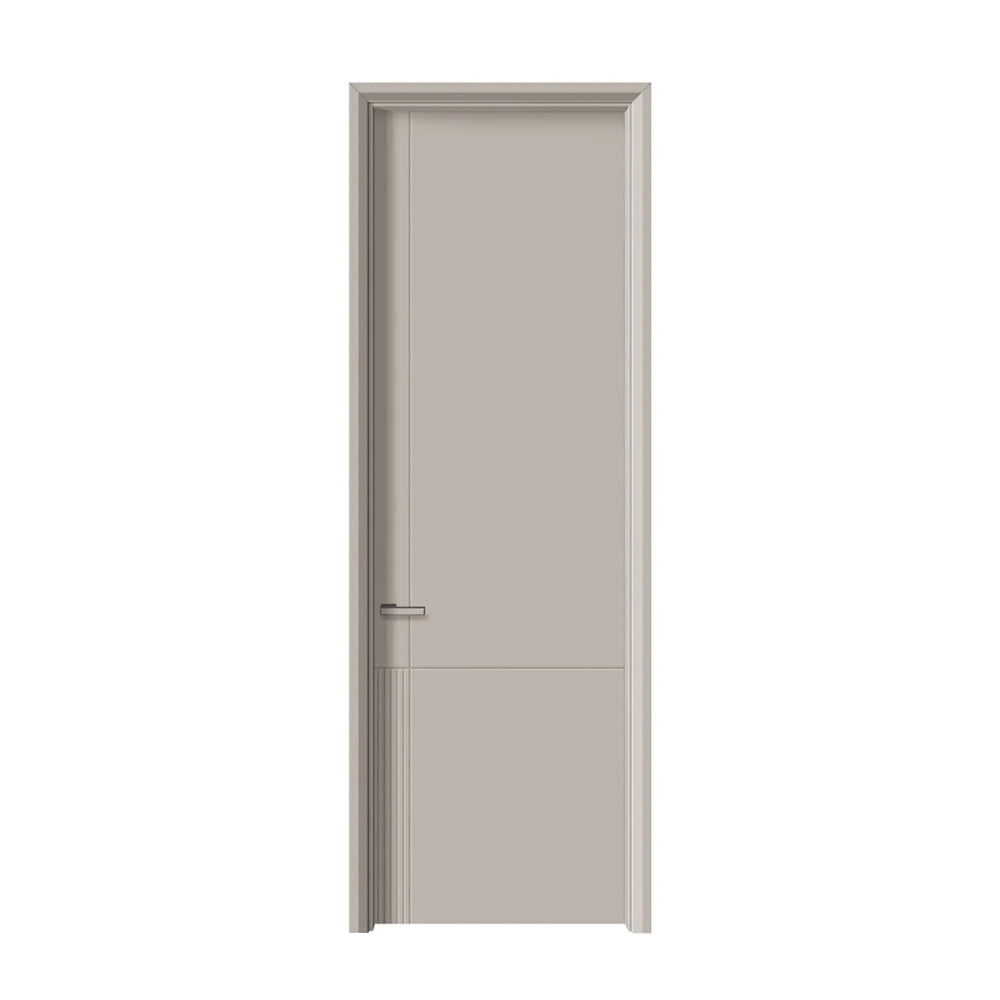 Solid Wood Doors with Painting Interior Doors Morden Style 實木焗漆門 房間門 PD-L01 包門鎖 一體鎖 包門框 多色可選 現代風格 平雕工藝 莫蘭迪色系