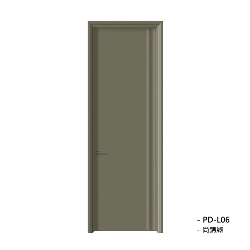Solid Wood Doors with Painting Interior Doors Morden Style 實木焗漆門 房間門 PD-L06 包門鎖 一體鎖 包門框 多色可選 現代風格 平雕工藝 莫蘭迪色系