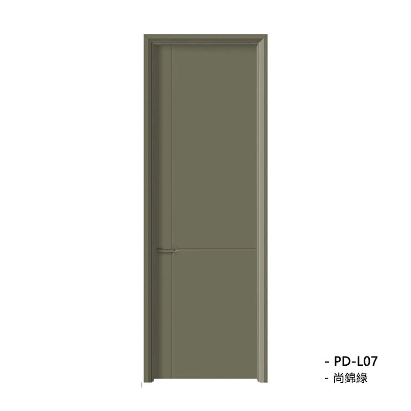 Solid Wood Doors with Painting Interior Doors Morden Style 實木焗漆門 房間門 PD-L07 包門鎖 一體鎖 包門框 多色可選 現代風格 平雕工藝 莫蘭迪色系