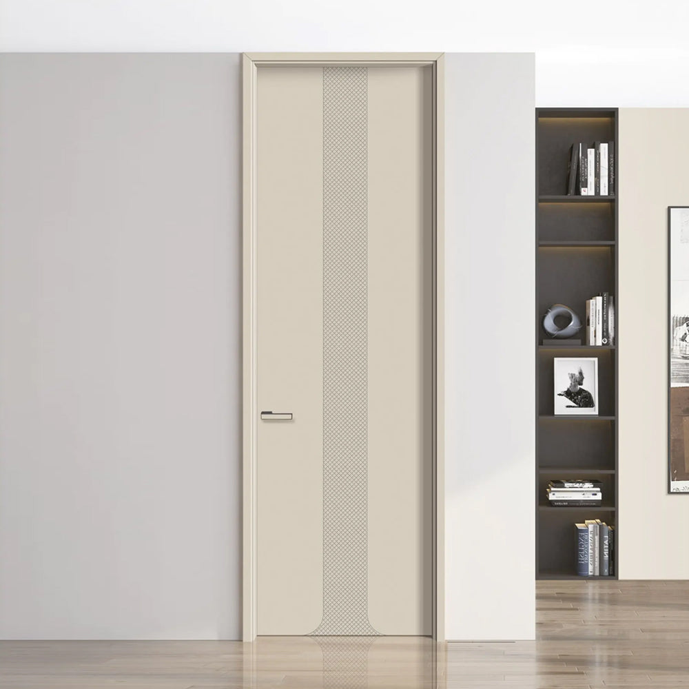 Solid Wood Doors with Painting Interior Doors Morden Style 實木焗漆門 房間門 PD-L08 包門鎖 一體鎖 包門框 多色可選 現代風格 平雕工藝 莫蘭迪色系