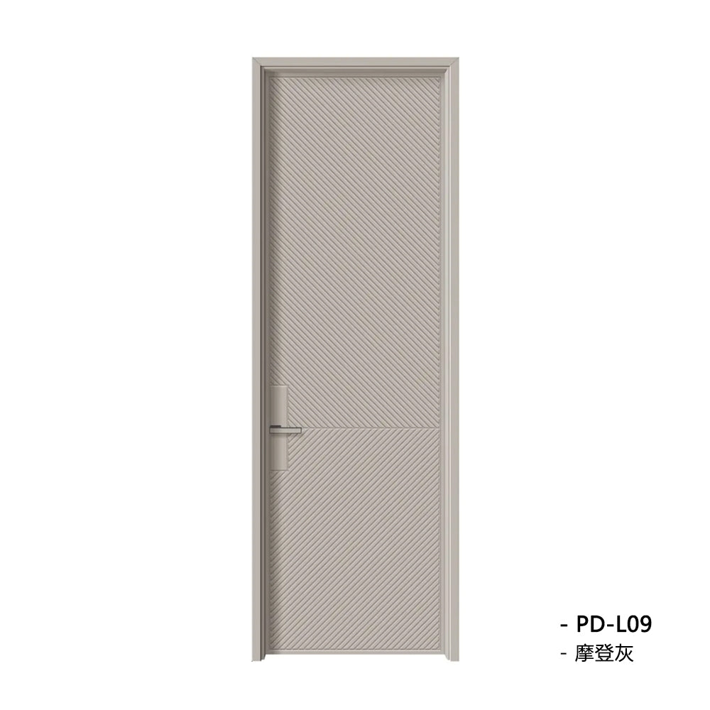 Solid Wood Doors with Painting Interior Doors Morden Style 實木焗漆門 房間門 PD-L09 包門鎖 一體鎖 包門框 多色可選 現代風格 平雕工藝 莫蘭迪色系