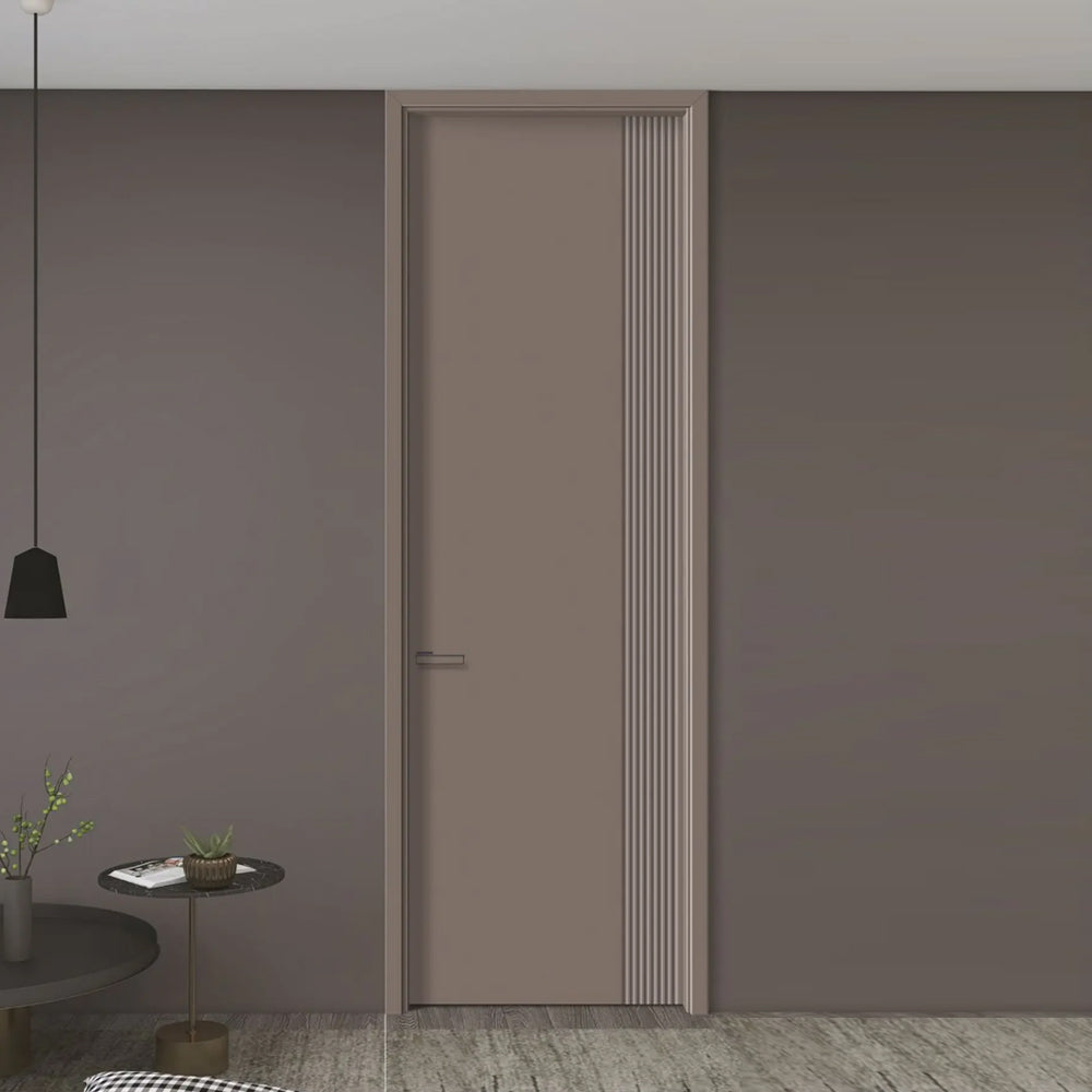 Solid Wood Doors with Painting Interior Doors Morden Style 實木焗漆門 房間門 PD-L15 包門鎖 一體鎖 包門框 多色可選 現代風格 格柵系列 莫蘭迪色系