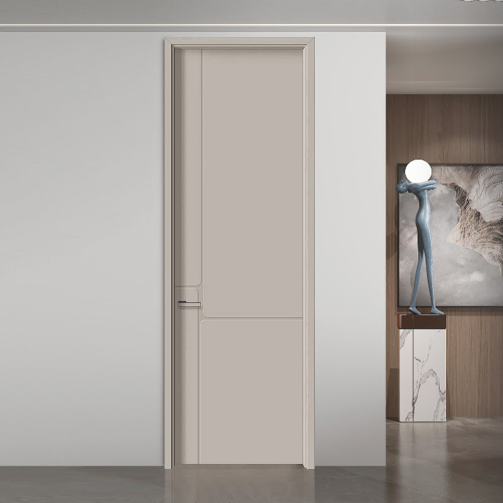 Solid Wood Doors with Painting Interior Doors Morden Style 實木焗漆門 房間門 PD-L24 包門鎖 一體鎖 包門框 多色可選 現代風格 平雕工藝 莫蘭迪色系