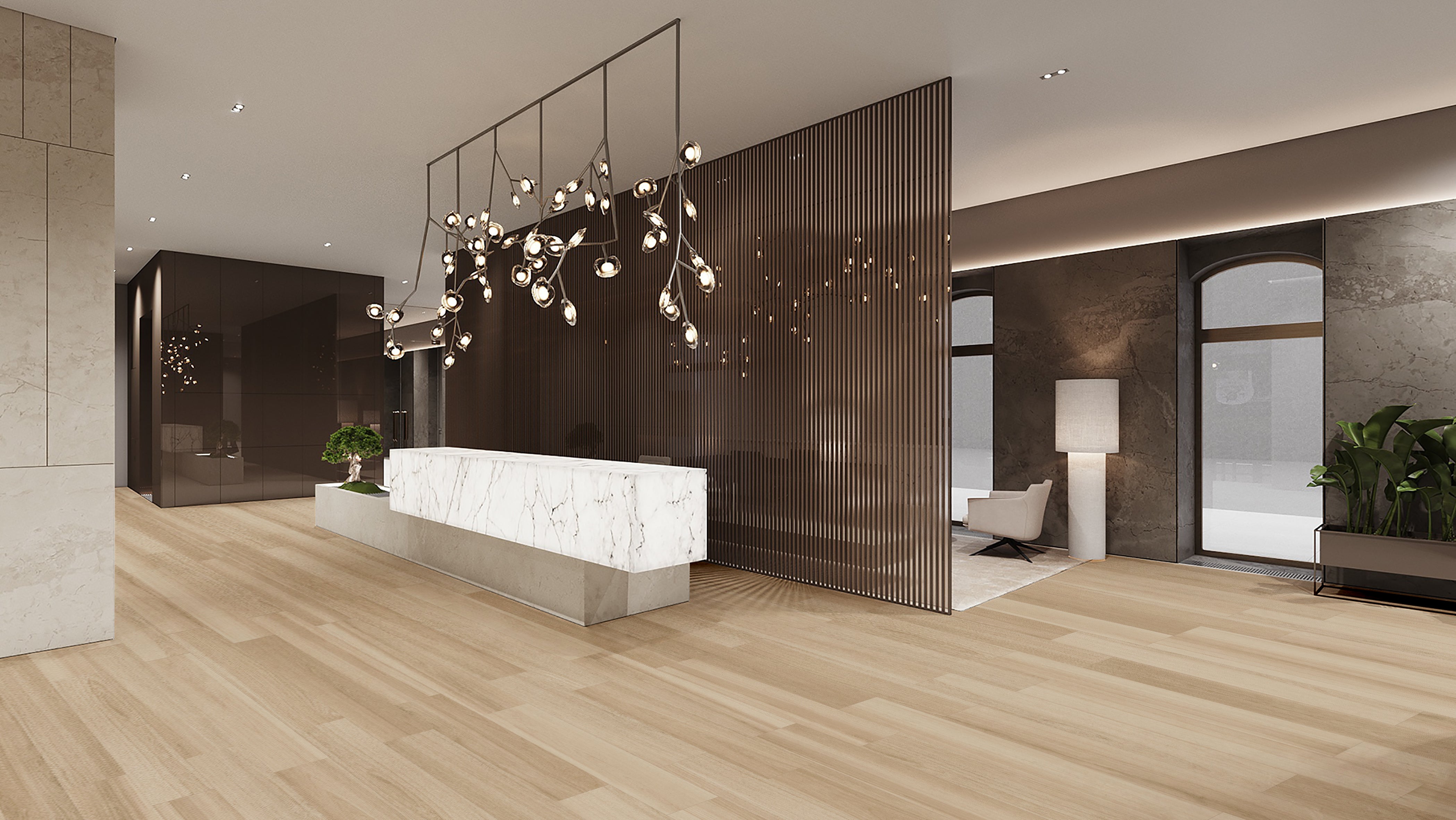 中國佛山磁磚 FOSHAN Tiles Wood Grain Brick Matt Tiles 木紋磚 地磚 墻磚 啞光磚 直邊磚 RMW12253A 20×120cm