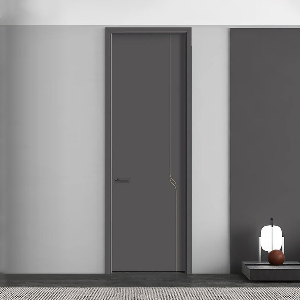 Carbon Crystal Wooden Doors Z50(包木框和門鎖)碳晶門 實木複合門 生態門 現代簡約風格 岩石灰 S-6347