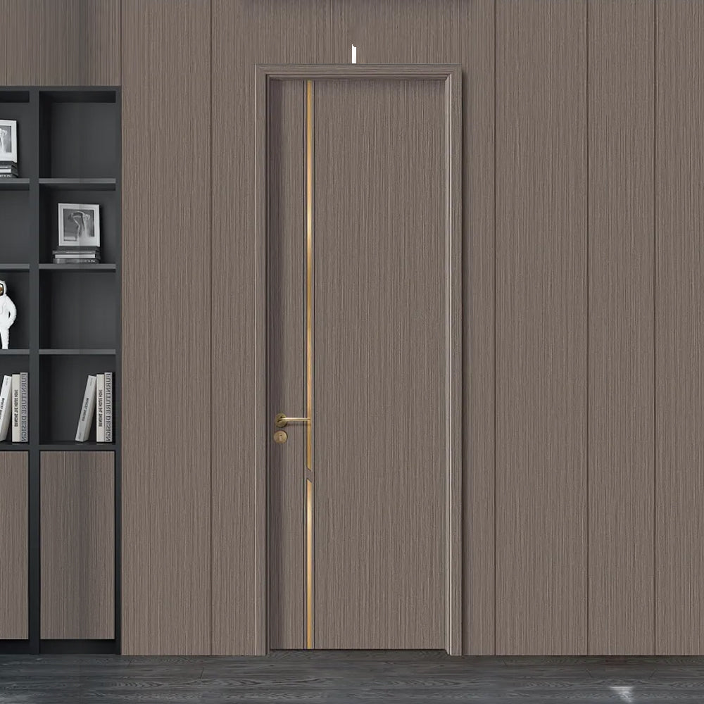 Carbon Crystal Wooden Doors Z50(包木框和門鎖)碳晶門 實木複合門 生態門 現代簡約風格 科技深灰 S-6733