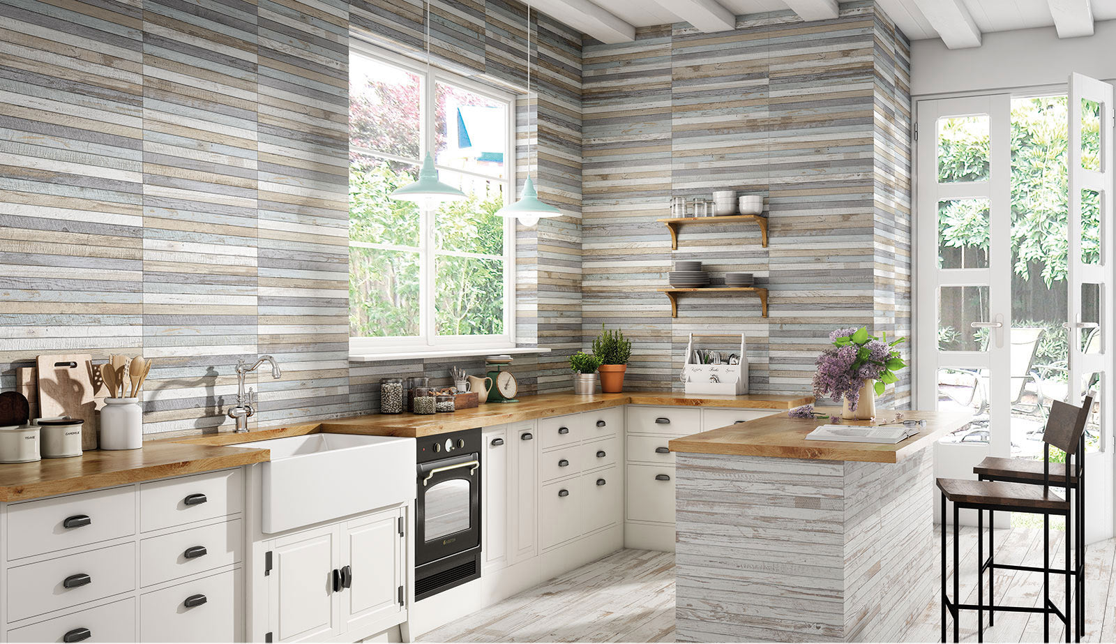 西班牙 Spain GAYAFORES S4203PU1-15F S4203PU1-08F 45×90cm SPIGA TRIBECA MIX 吸水磚 花磚 藝術磚