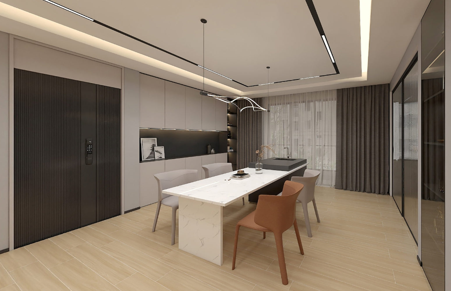 木紋磚 Wood Grain Brick SK2012882 柔光 20×120cm wooden tiles 木紋地磚 啞光 全瓷木紋磚 Porcelain Wooden Effect Tiles