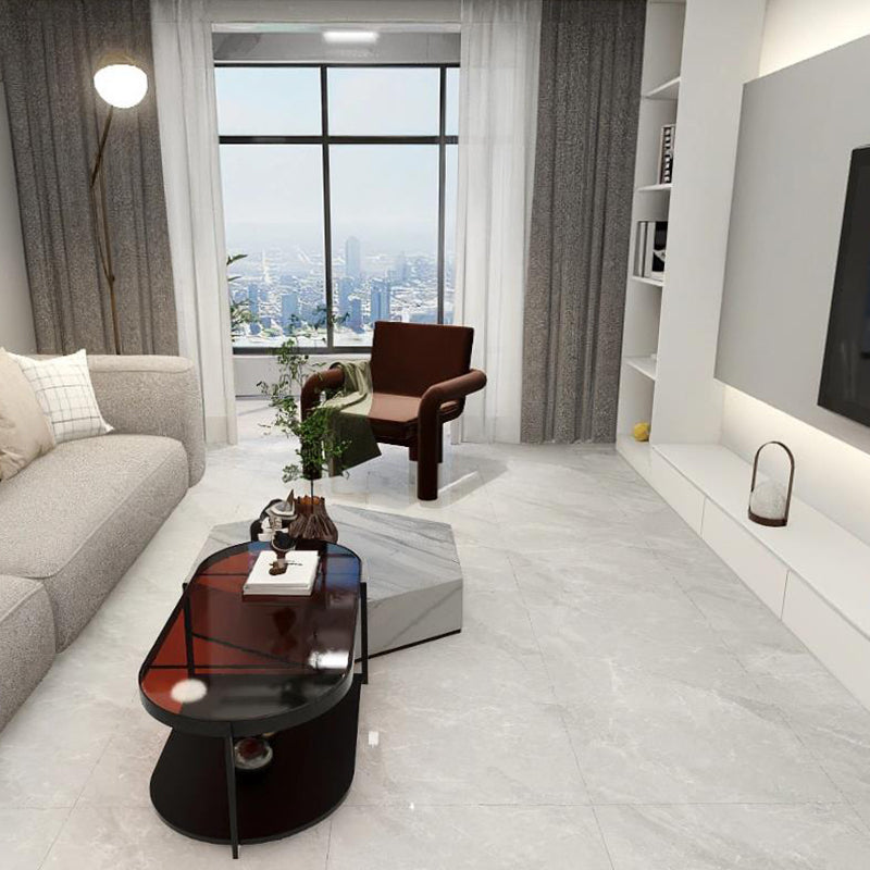 中國佛山瓷磚 China Foshan Marble Tiles Glossy 大理石瓷磚 連紋瓷磚 地磚 墻磚 釉面磚 亮光面 極地灰TC126550 60×120cm