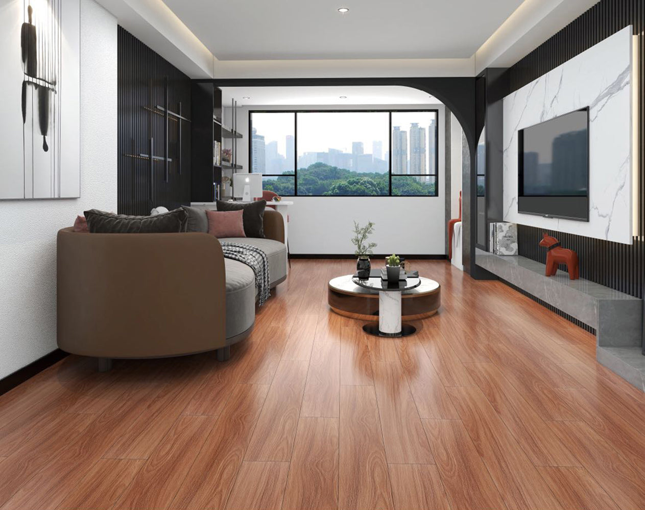 木紋磚 Wood Grain Brick TT28009R 20×120cm 柔光 wooden tiles 木紋地磚 啞光 全瓷木紋磚 Porcelain Wooden Effect Tiles